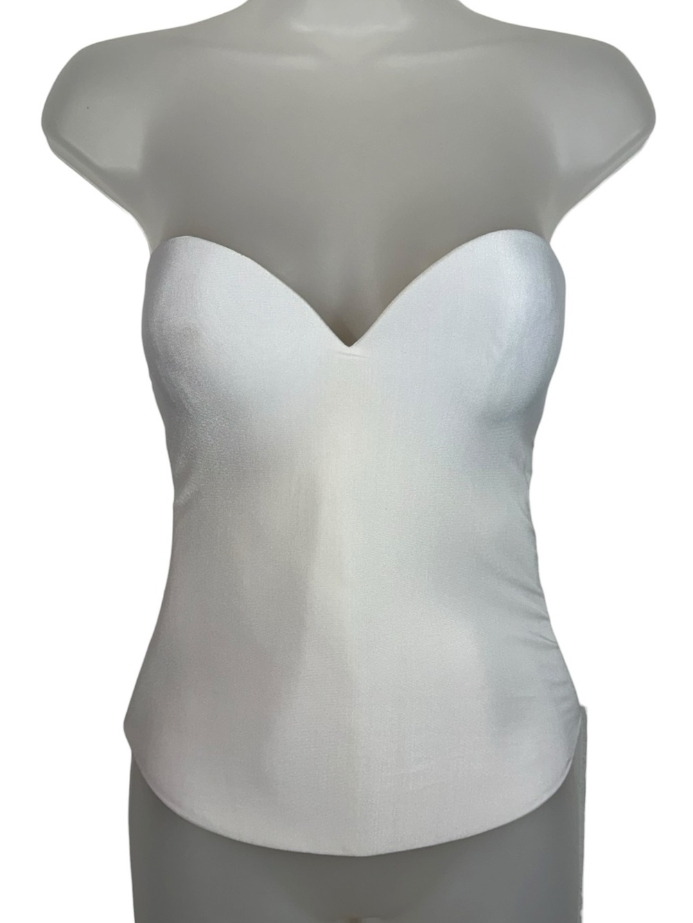 Davids Bridal White Lined Corset Smoothing Bustier Liner Sweetheart Neckline 36C